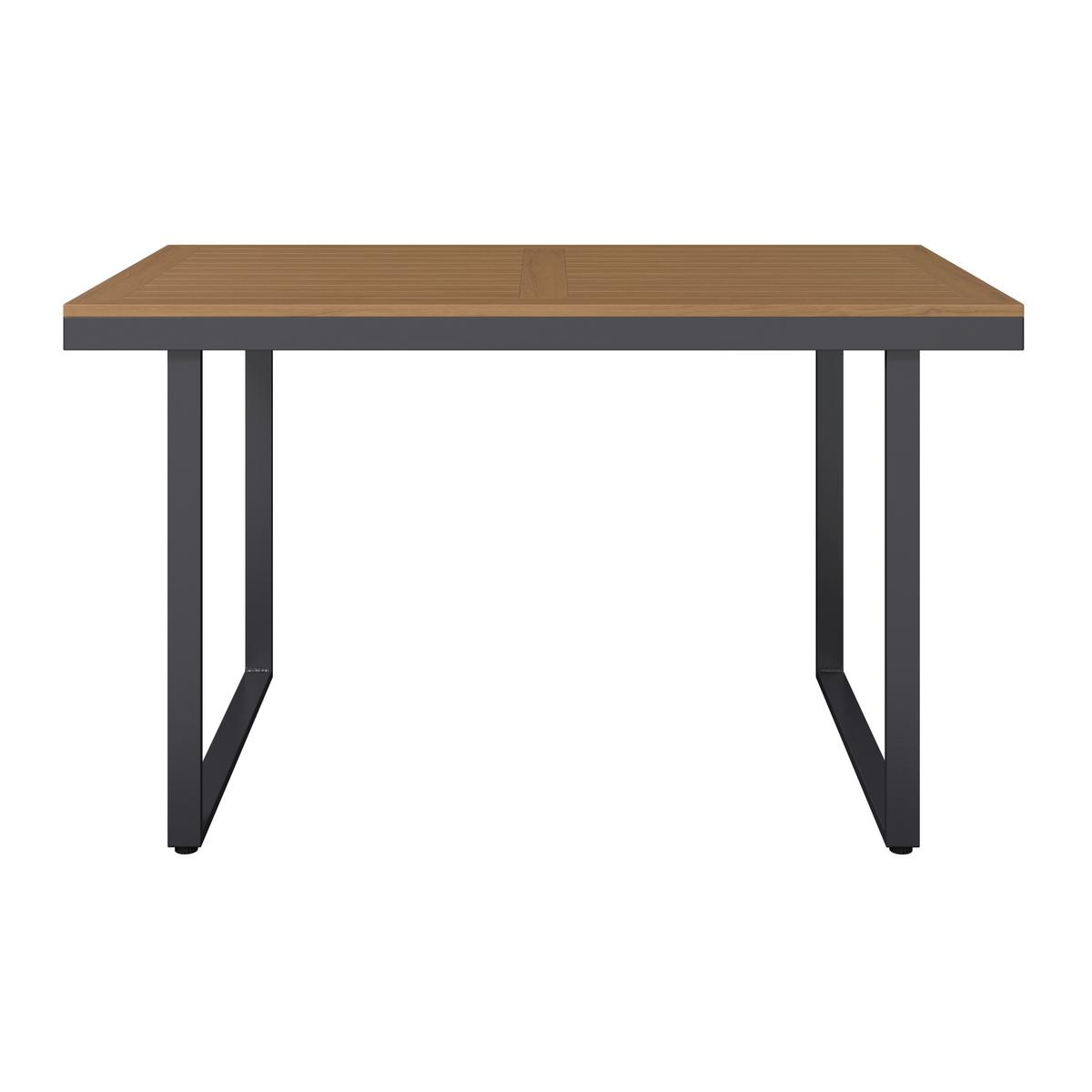 Loungegarnitur Hottie Naturfarben/Grau, 4-tlg. - Dunkelgrau/Naturfarben, MODERN, Kunststoff/Textil - Based