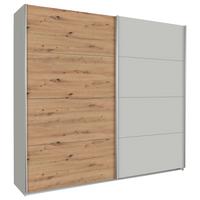 Ormar S Kliznim Vratima Feldkirch - siva/boje hrasta, Moderno, drvni materijal/metal (226/210/62cm) - Modern Living