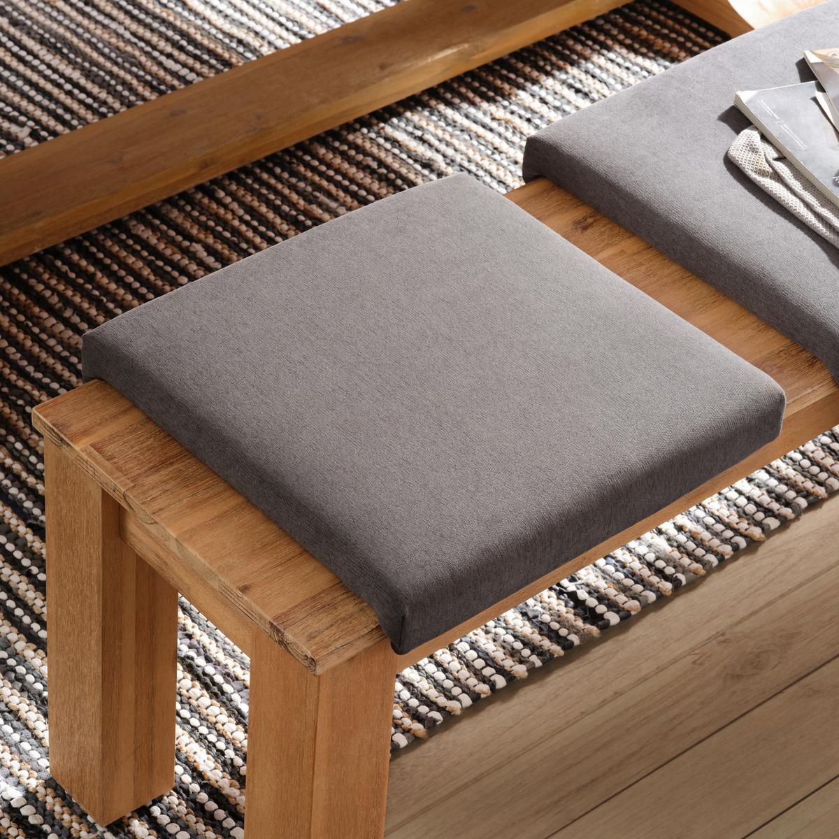 Klemmkissen Grau ca. 45x08x45cm - Grau (45/08/45cm) - Zandiara