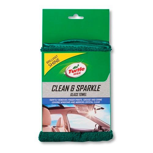 Autóüveg Tisztító Kendő Turtle Wax Clean & Sparkle - textil (0.07kg)