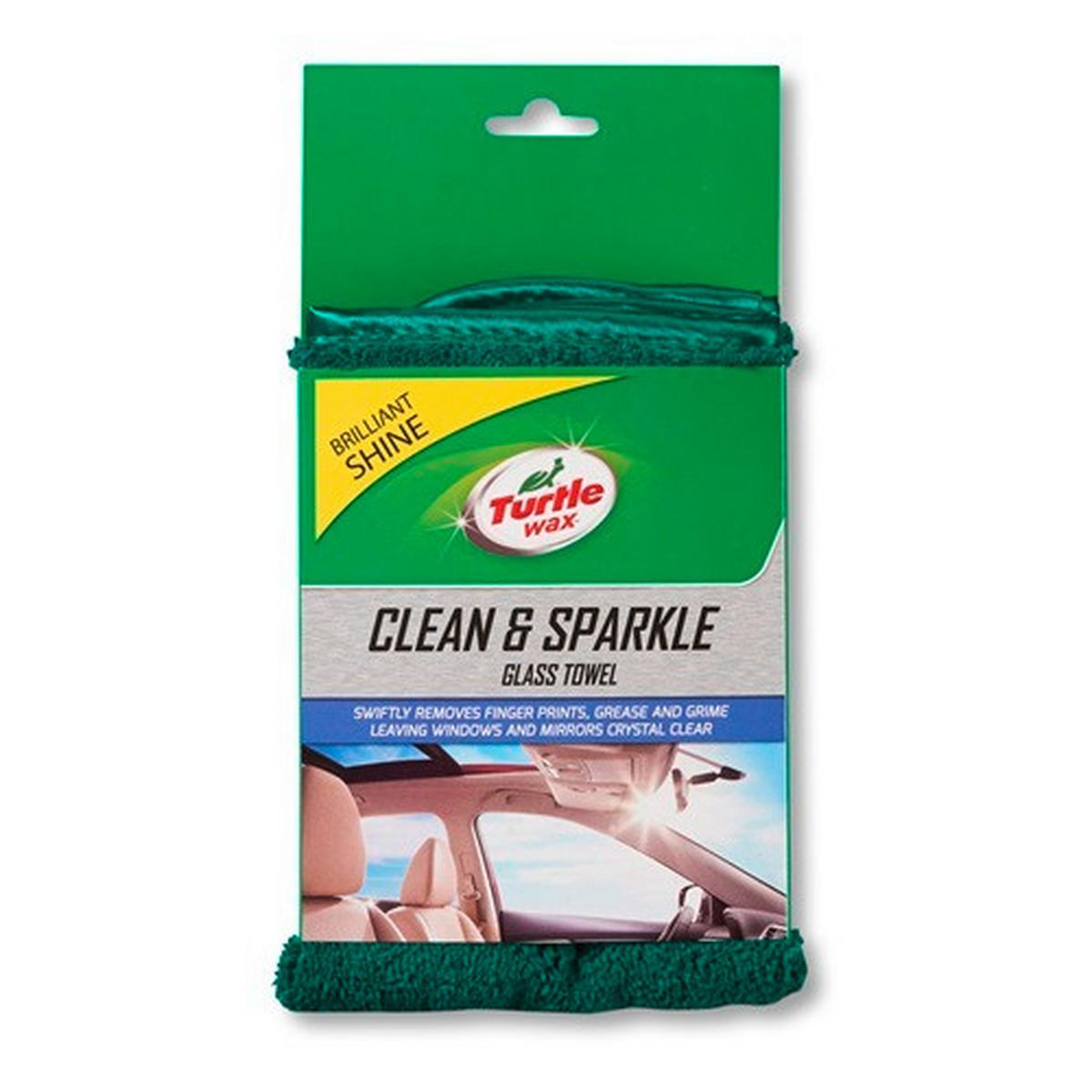 Autóüveg Tisztító Kendő Turtle Wax Clean & Sparkle - textil (0.07kg)