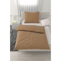 Posteljnina Dobby Streif - zlate barve, tekstil (200/140cm) - Mömax