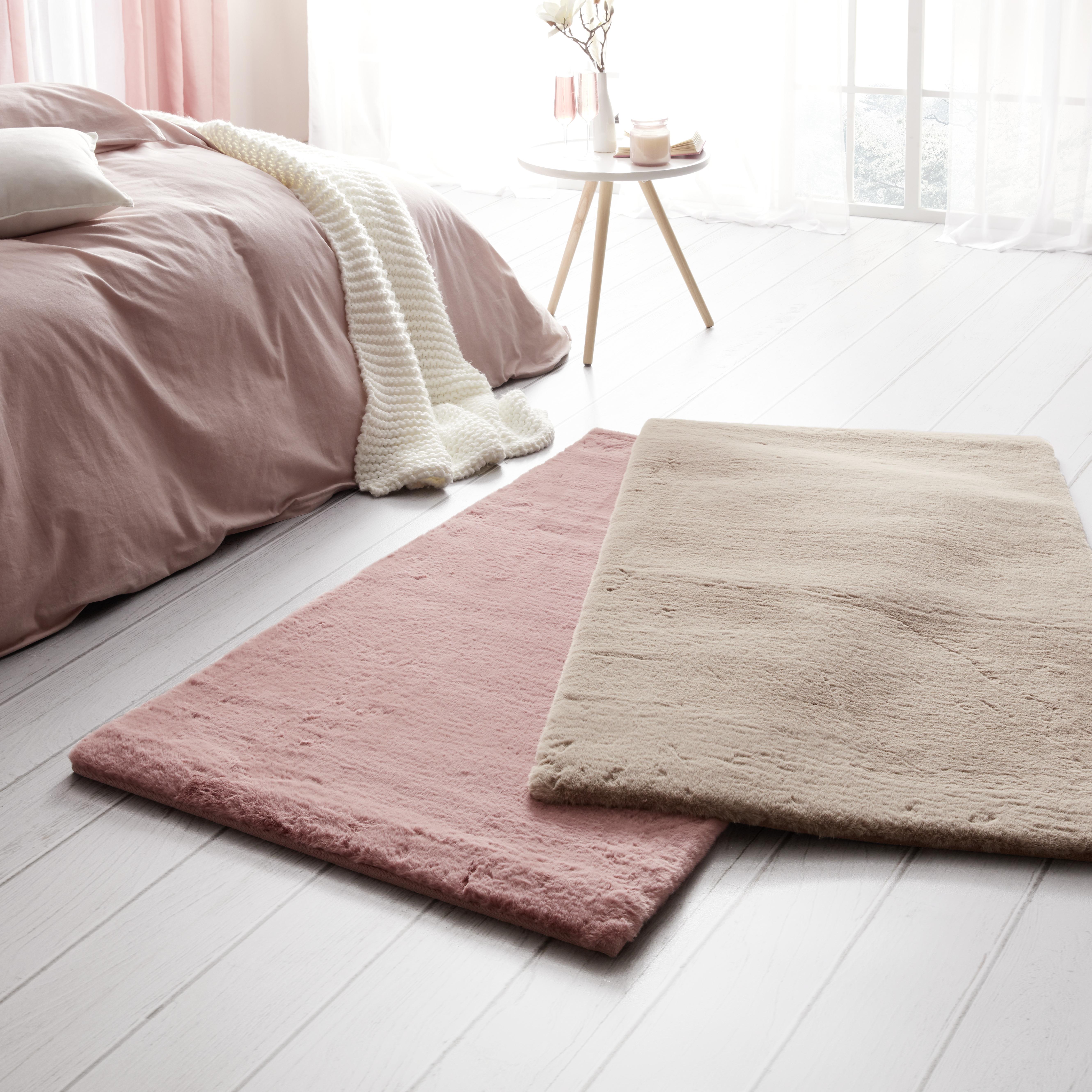 KONSTFÄLL CAROLINE 1 -AKT- - gammelrosa, textil (80/150cm) - Mömax
