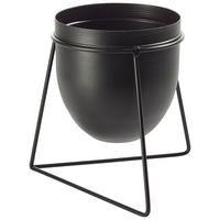 Kaspó Urbanus - fekete, Basics, fém (20/18cm) - Modern Living