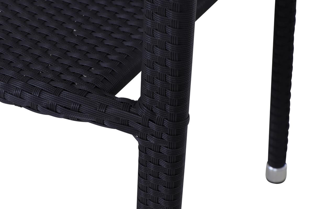 GARTENSESSEL-SET MINAS SESSEL-SET 2ER - Schwarz, MODERN, Kunststoff/Metall (56/83/60cm) - Gardenson