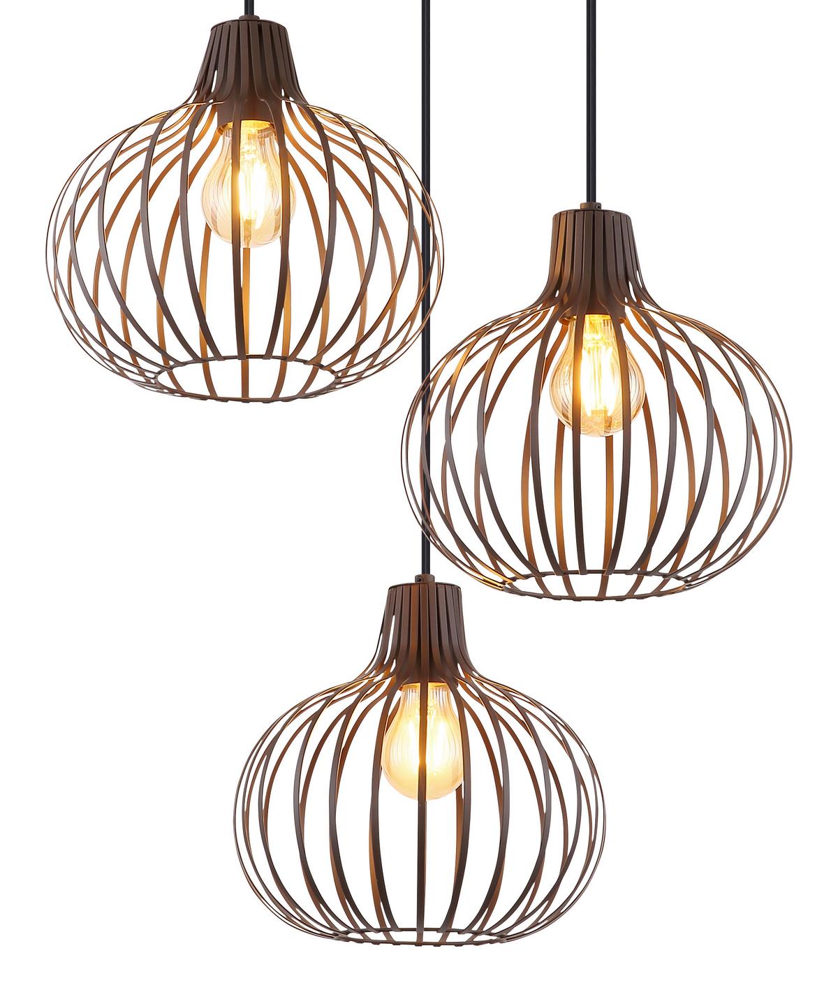 LAMPA WISZĄCA 33379311  MATEO - kolor rdzawy/czarny, Konventionell, tworzywo sztuczne/metal (50/120cm) - Globo