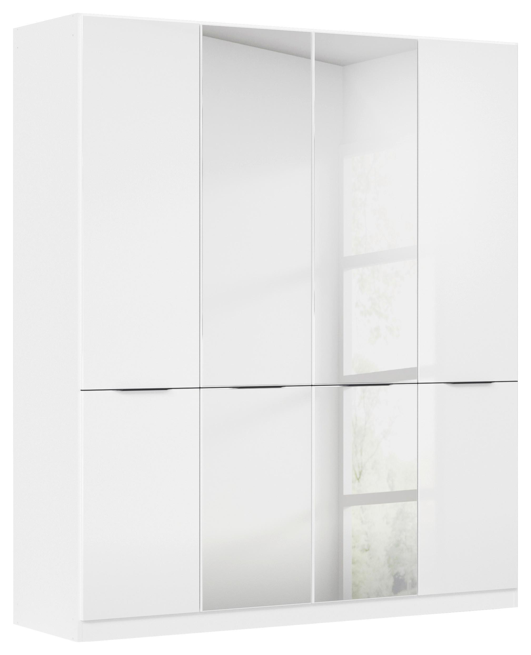 Ormar Za Odjeću Max - bijela/siva, Konvencionalno, drvni materijal/plastika (181/210/54cm) - Modern Living