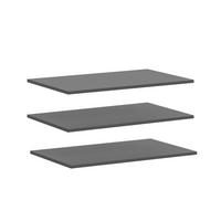 Einlegebodenset Kopenhagen 3-tlg. Anthrazit - Anthrazit, MODERN, Holzwerkstoff (77/2/33cm) - Livetastic