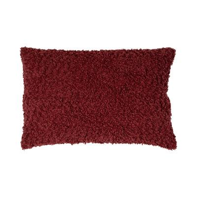 PODUSZKA DEKORACYJNA 7034GGYB02/ 7001BD014 - ciemnoczerwony, Basics, tkanina (40/60cm)