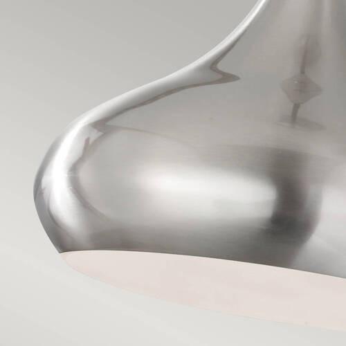 Viseća Svjetiljka Srebrna Boja - boje oplemenjenog čelika, Design, metal (25.4/30.3cm) - Elstead Lighting