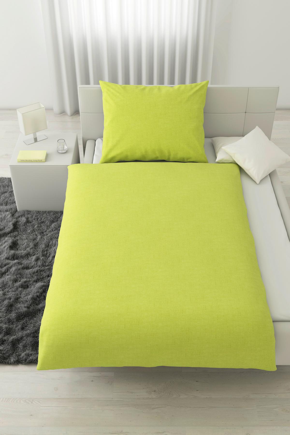 Bettwäsche Noah Wende in Gelb ca. 140x200cm - Gelb, Textil (140/200cm) - Modern Living
