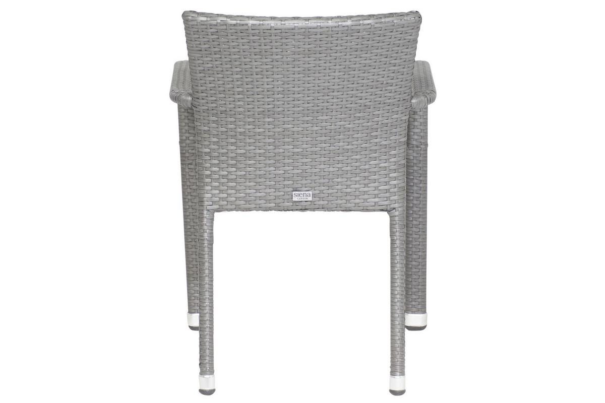 GARTENSESSEL-SET MINAS SESSEL-SET 2ER - Grau, MODERN, Kunststoff/Metall (56/83/60cm) - Gardenson