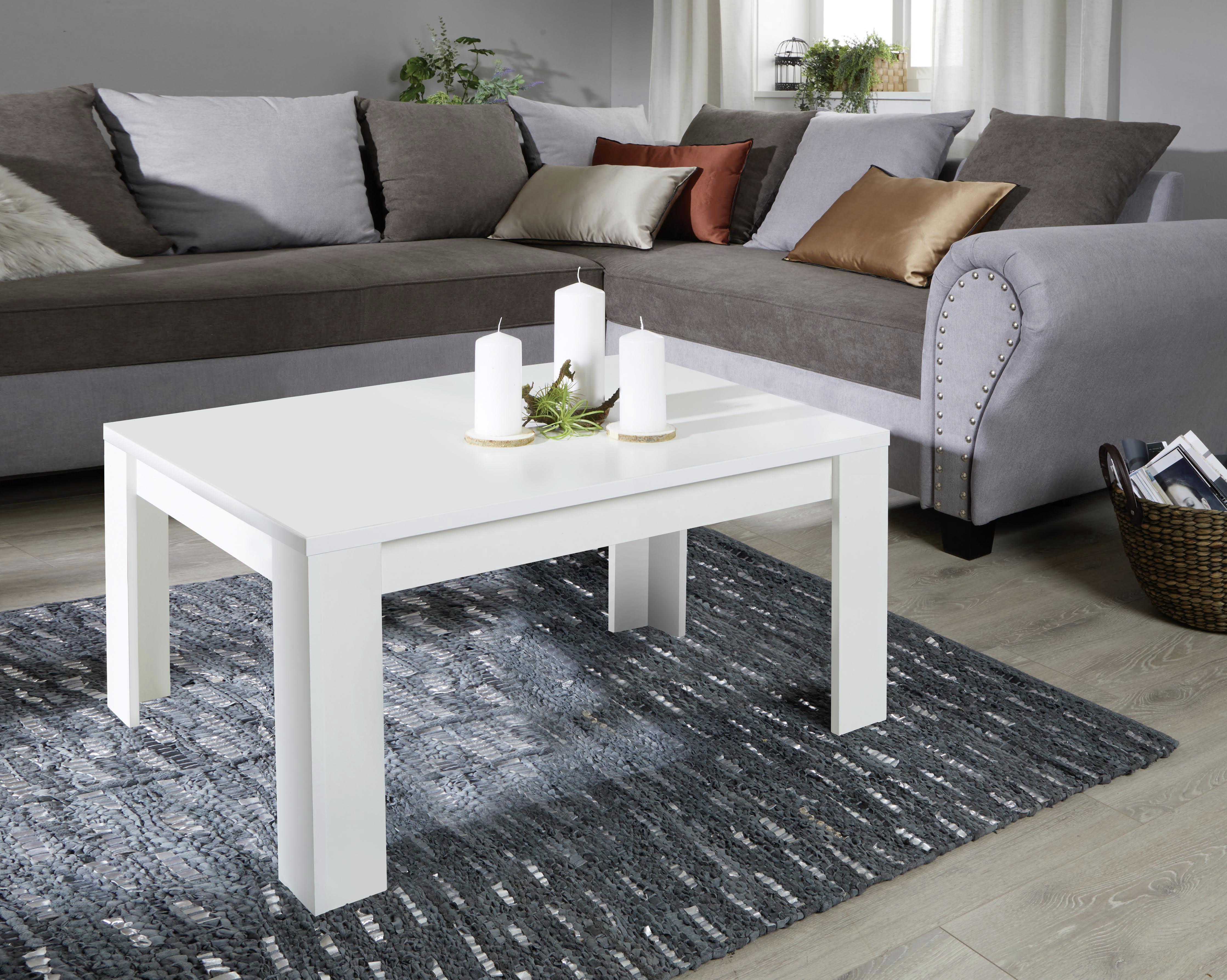 Dohányzóasztal Fehér Színű Dalos - fehér, Konventionell, faalapú anyag (90/45,5/50cm)
