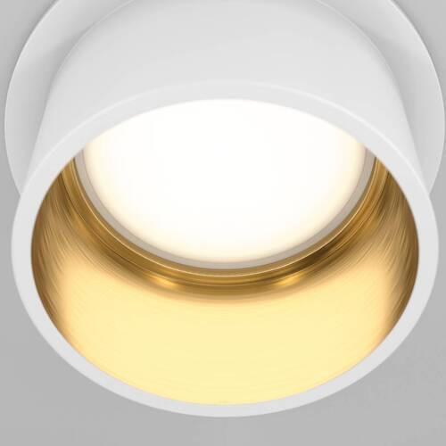 Aufbauleuchte Reif Goldfarben/Weiß max.50 Watt - Goldfarben/Weiß, Trend, Metall (6.8/5.5cm) - MAYTONI