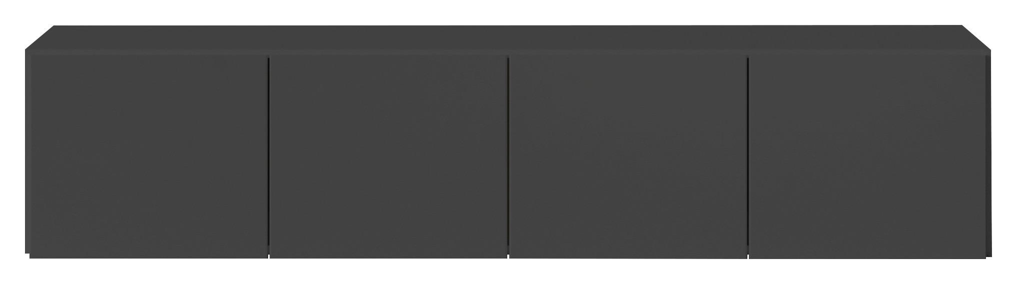 DULAP MAX-EXTRA - gri, Konventionell, material pe bază de lemn (181/39/54cm) - Modern Living
