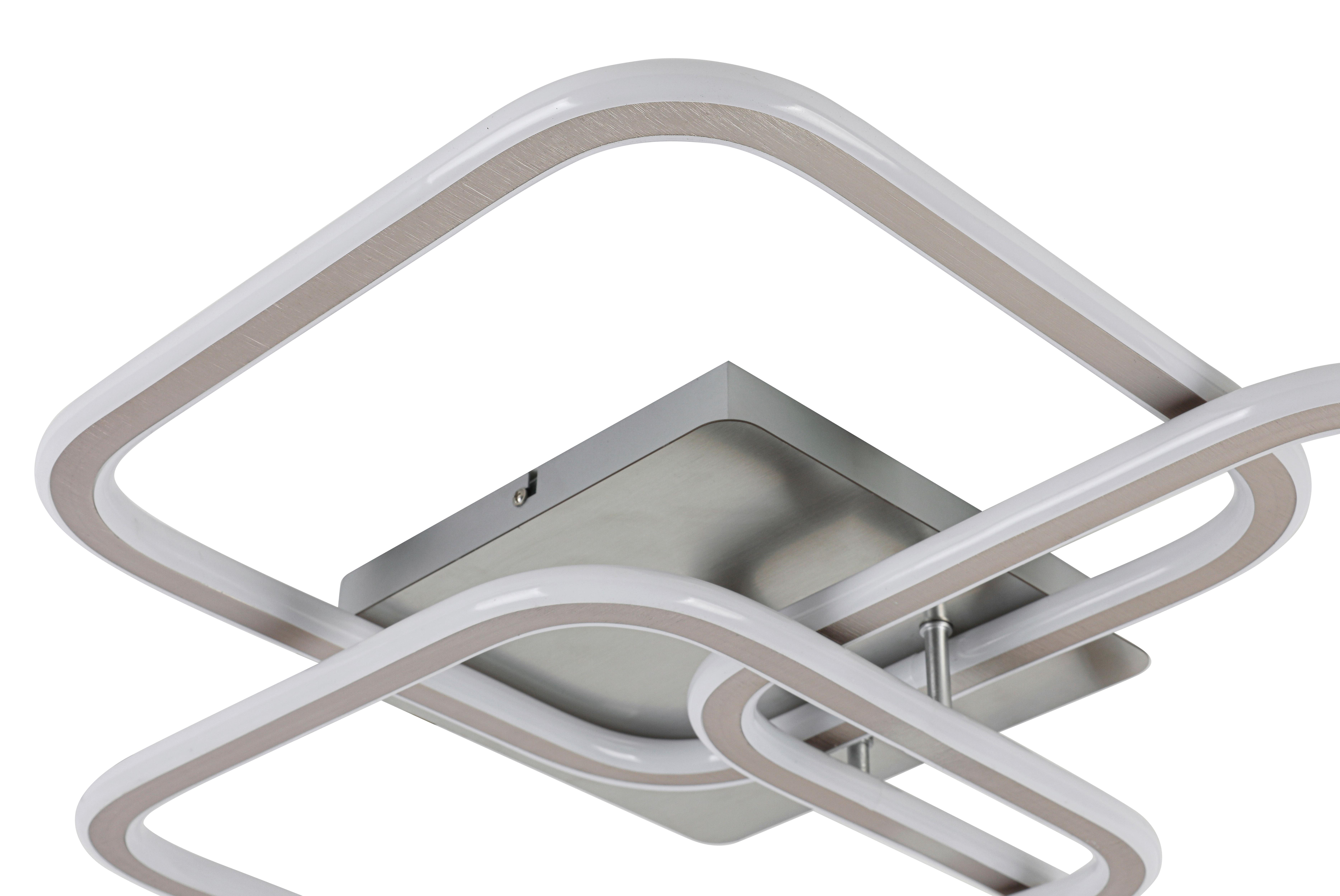 LED-TAKLAMPA SIOP - vit/aluminiumfärg, Modern, metall/plast (61/57/9cm) - Mömax