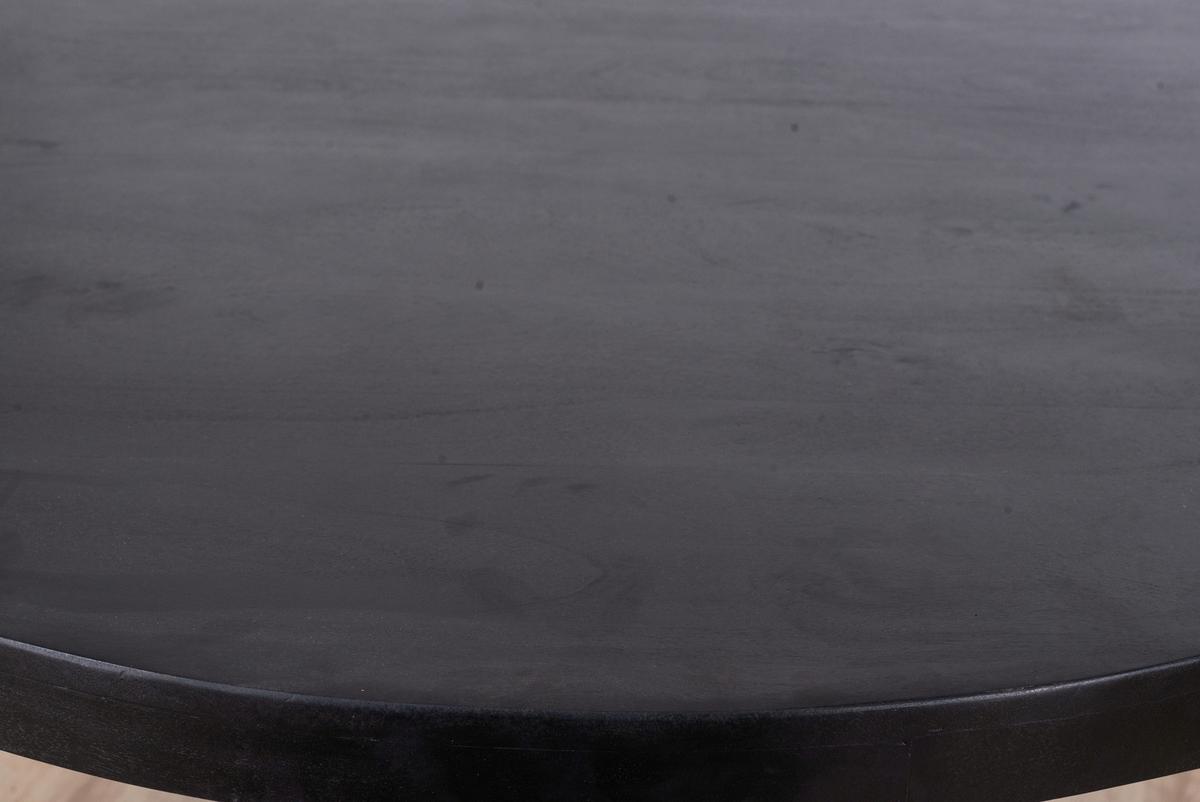 STÓŁ DO JADALNI ARUGAM - czarny, Modern, metal/drewno (130/130/76cm) - MID.YOU