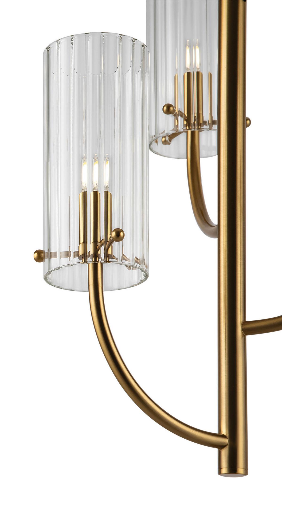 Pendelleuchte Arco Messingfarben max. 40 Watt - Messingfarben, Trend, Glas/Metall (35/48,9/35cm) - MAYTONI