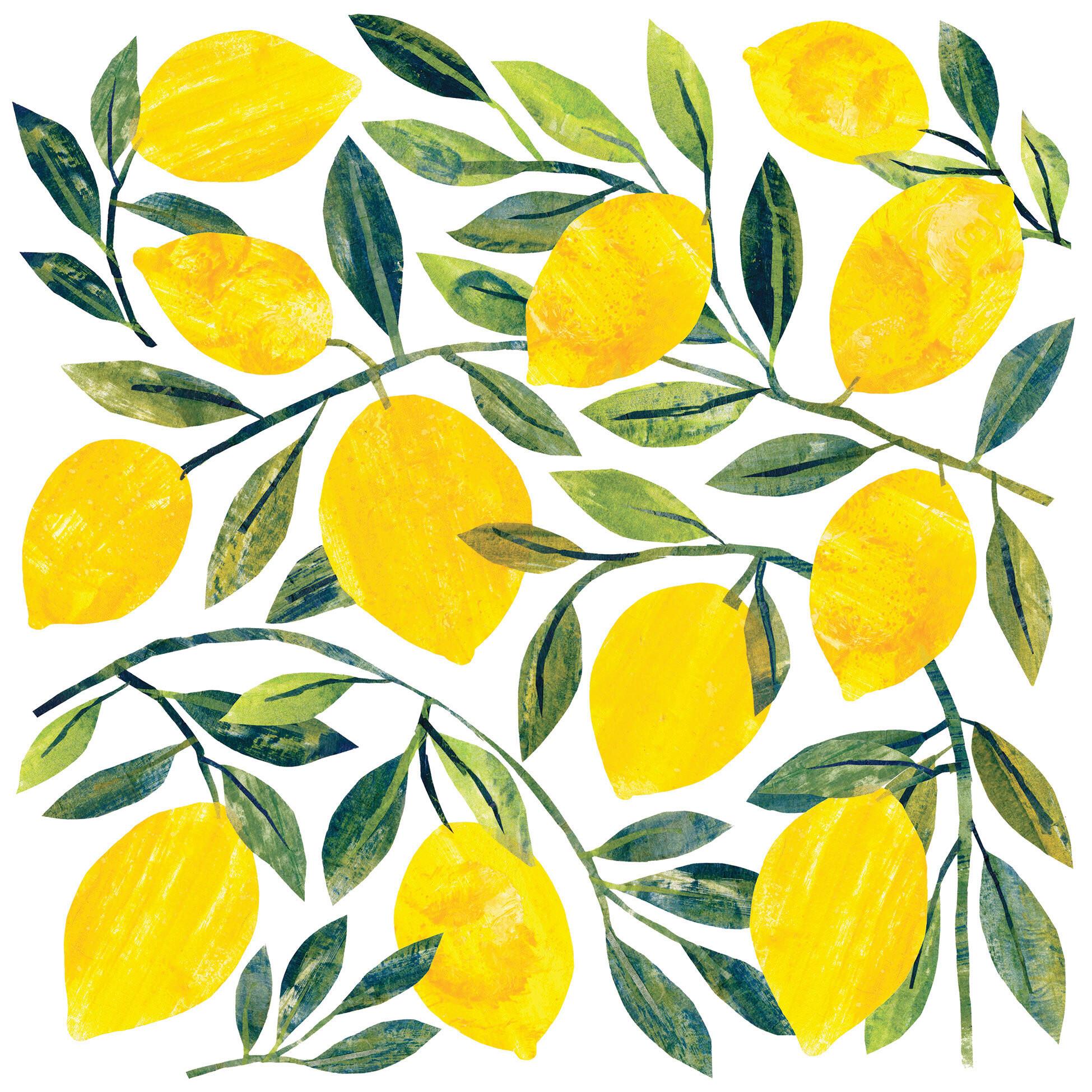 Serviette Citronella Multicolor ca. 17x17cm - Multicolor, KONVENTIONELL, Papier (17.5/17.5cm) - PPD
