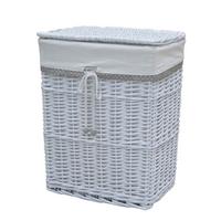 Coș Ruby XL - alb, Konventionell, lemn/textil (37/48/27cm) - Mömax