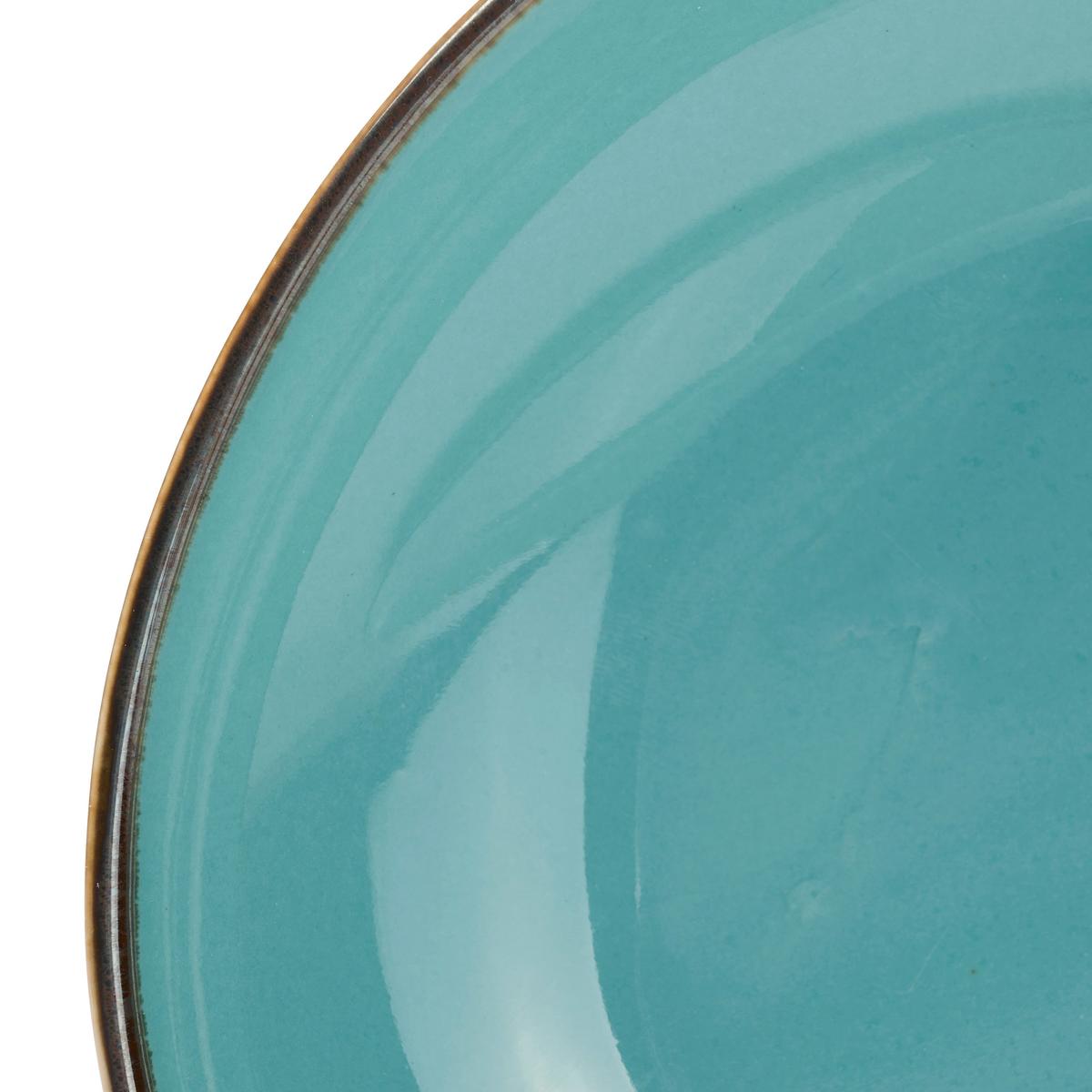 SERWIS OBIADOWO-ŚNIADANIOWY 42005 - zielony/niebieski, Trend, ceramika - Novel