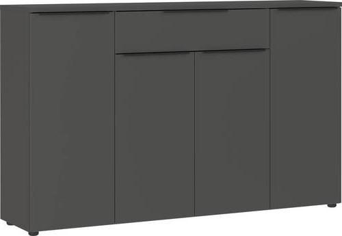 Sideboard Ribera in Graphitfarben - Graphitfarben/Schwarz, Modern, Holzwerkstoff/Kunststoff (160/101/40cm) - Premium Living