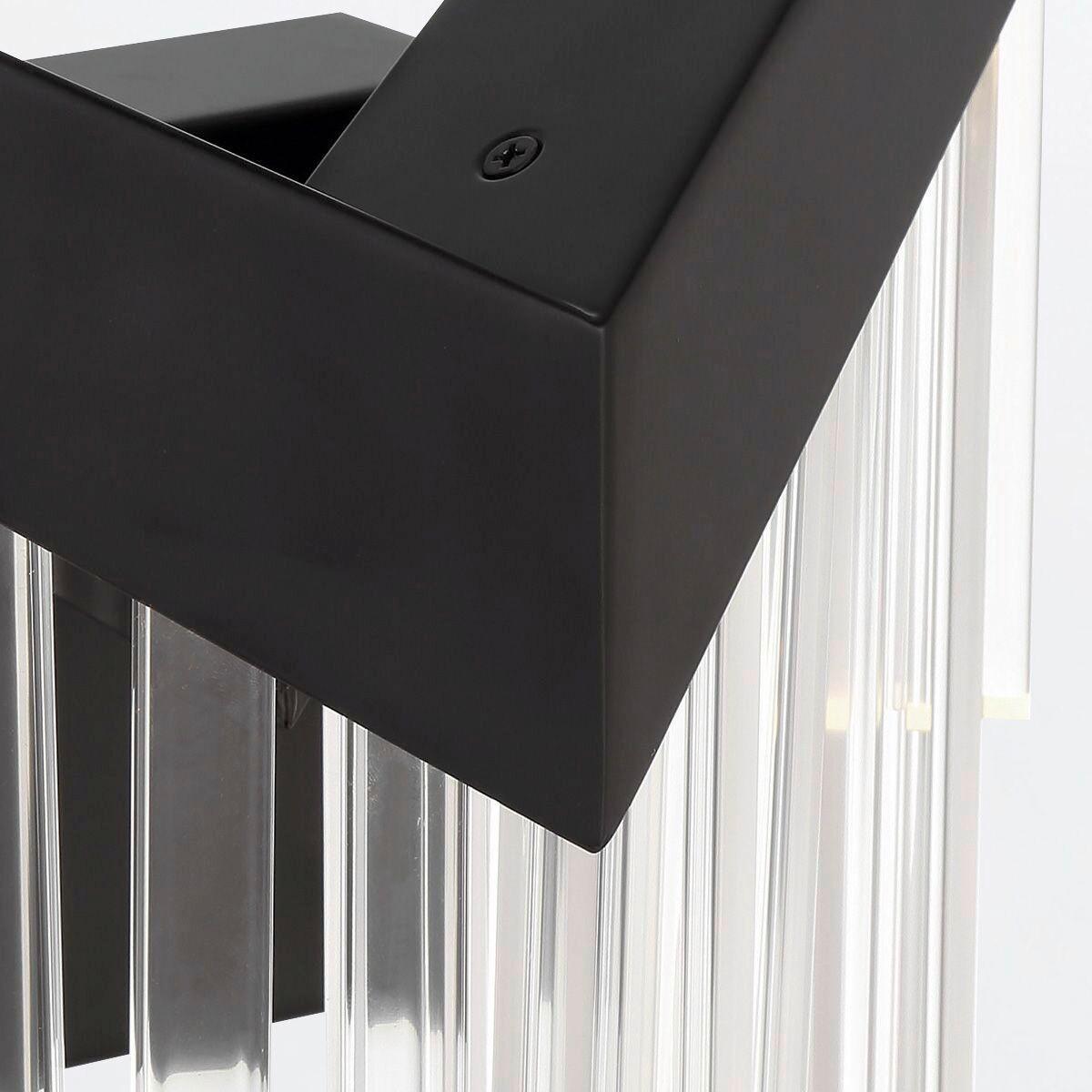 LED Falilámpa Qn-Vivien-1w-Bk - fekete, Design, műanyag/fém (50,8/25,7/12,8cm) - Elstead Lighting