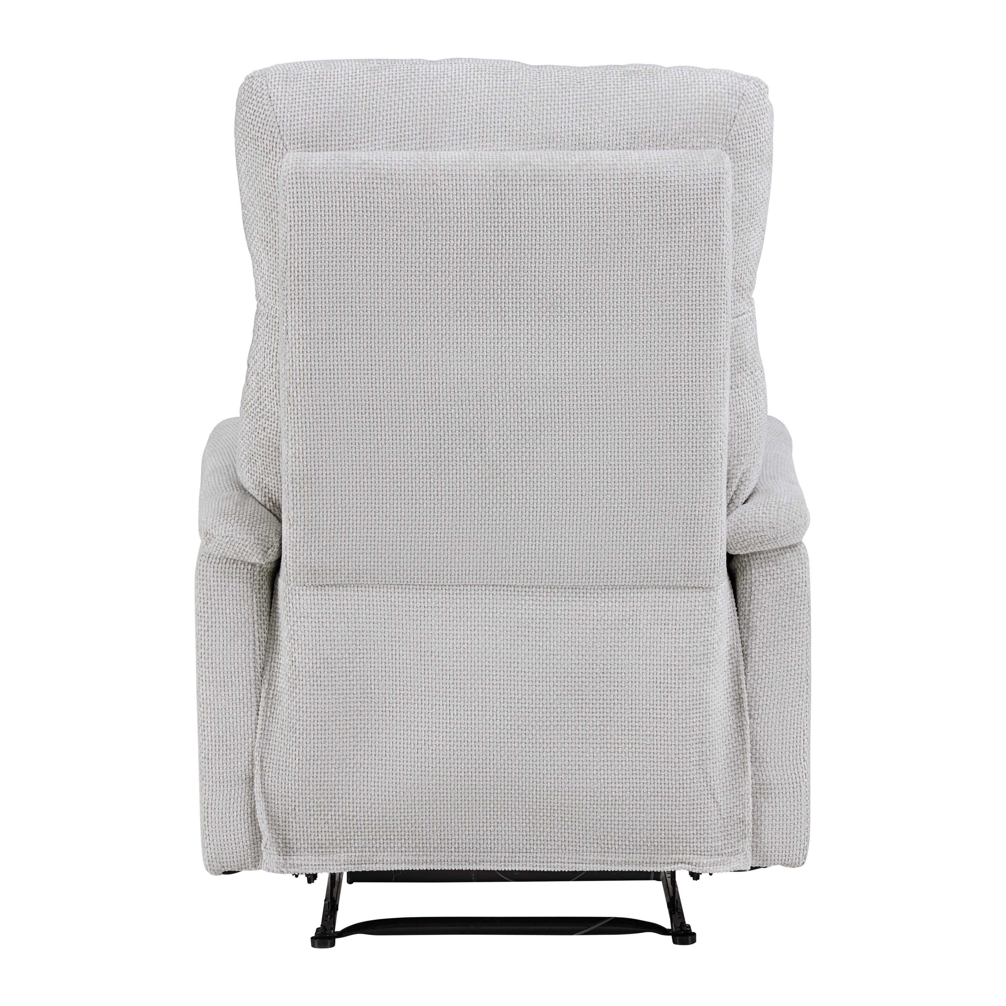 FAUTEUIL RELAX JOHNSY - gris clair/noir, MODERN, métal/textile (75/106/91cm) - Mömax
