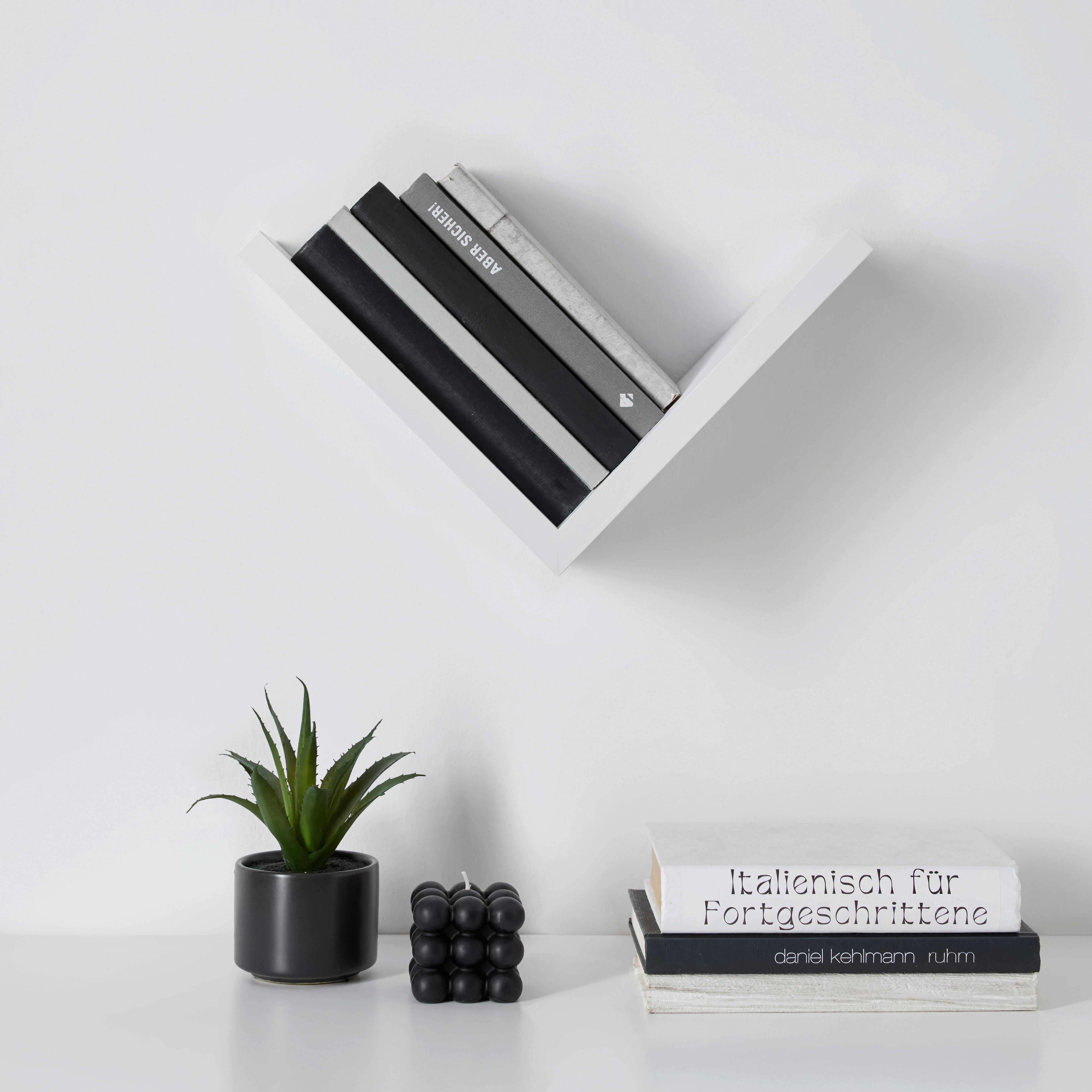 VÄGGHYLLPLAN ALI -SB- - vit, Modern, trämaterial (25/25/15cm) - Mömax