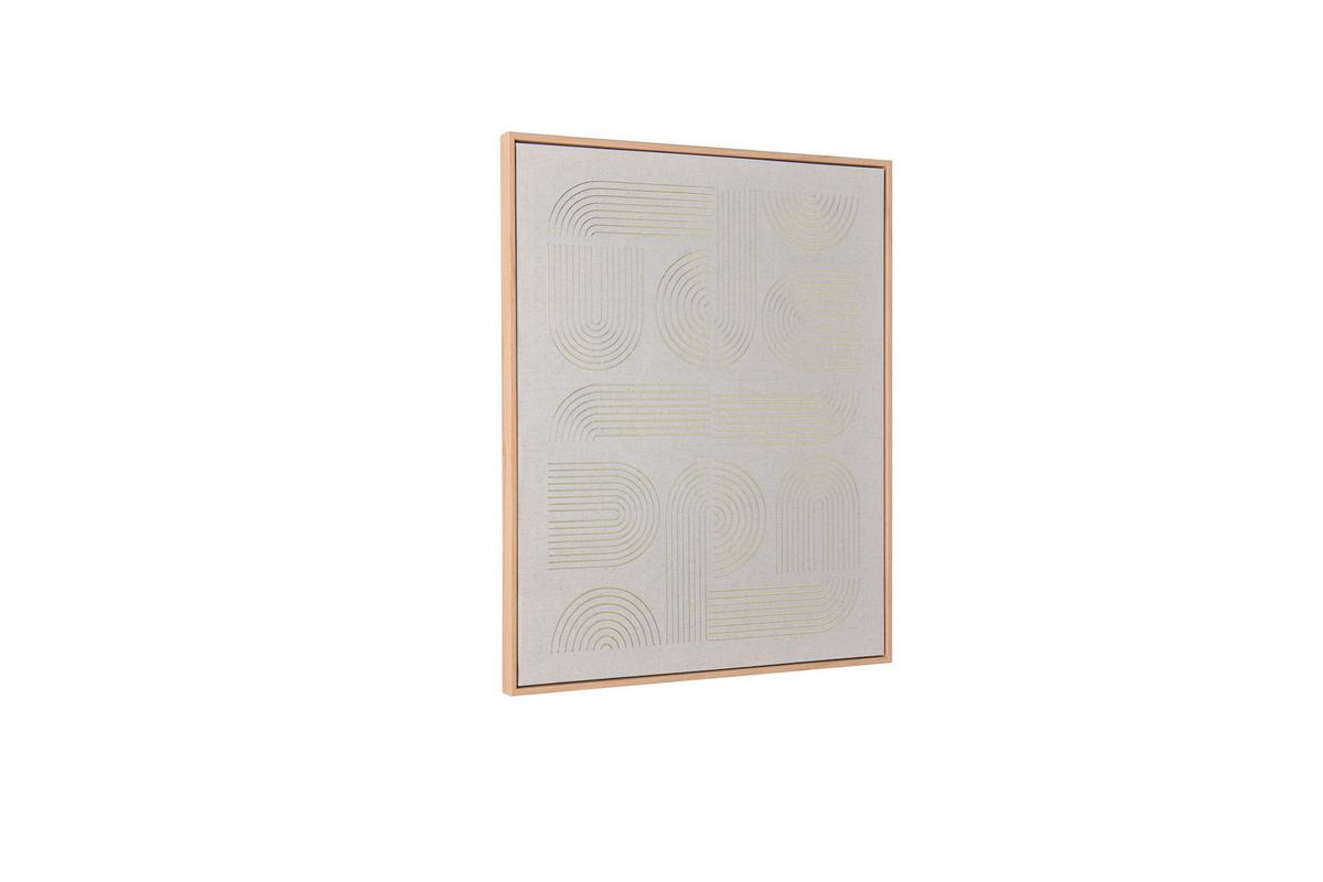 Kunstdruck Norma Sandfarben ca. 40x50cm - Sandfarben/Naturfarben, Basics, Kunststoff/Textil (40/50/2,3cm)