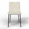 STOL AMY - beige/svart, Modern, metall/trä (45/85/55cm) - Bessagi Home