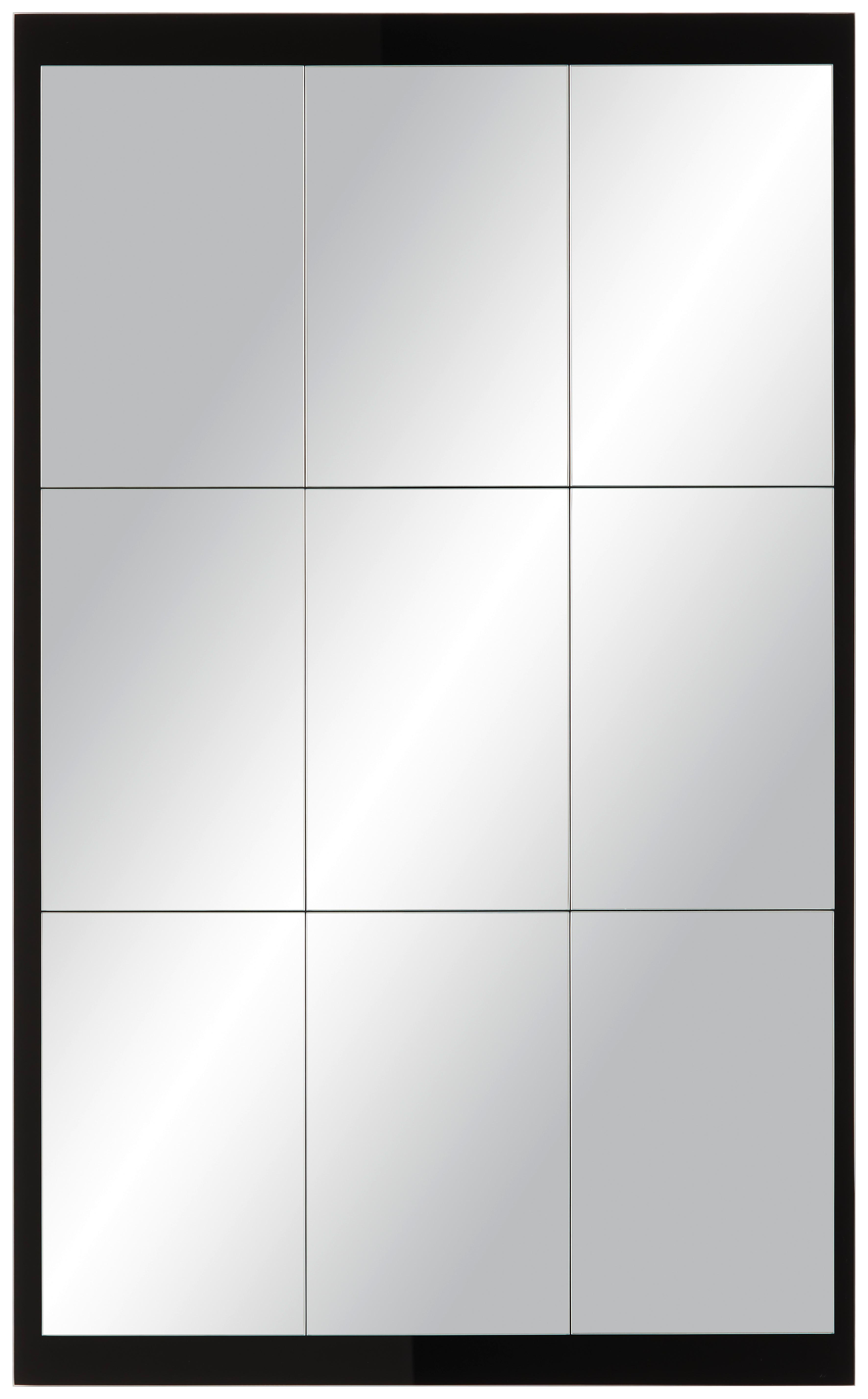 Stensko Ogledalo Industrial - črna, Moderno, steklo (64/104cm) - Modern Living