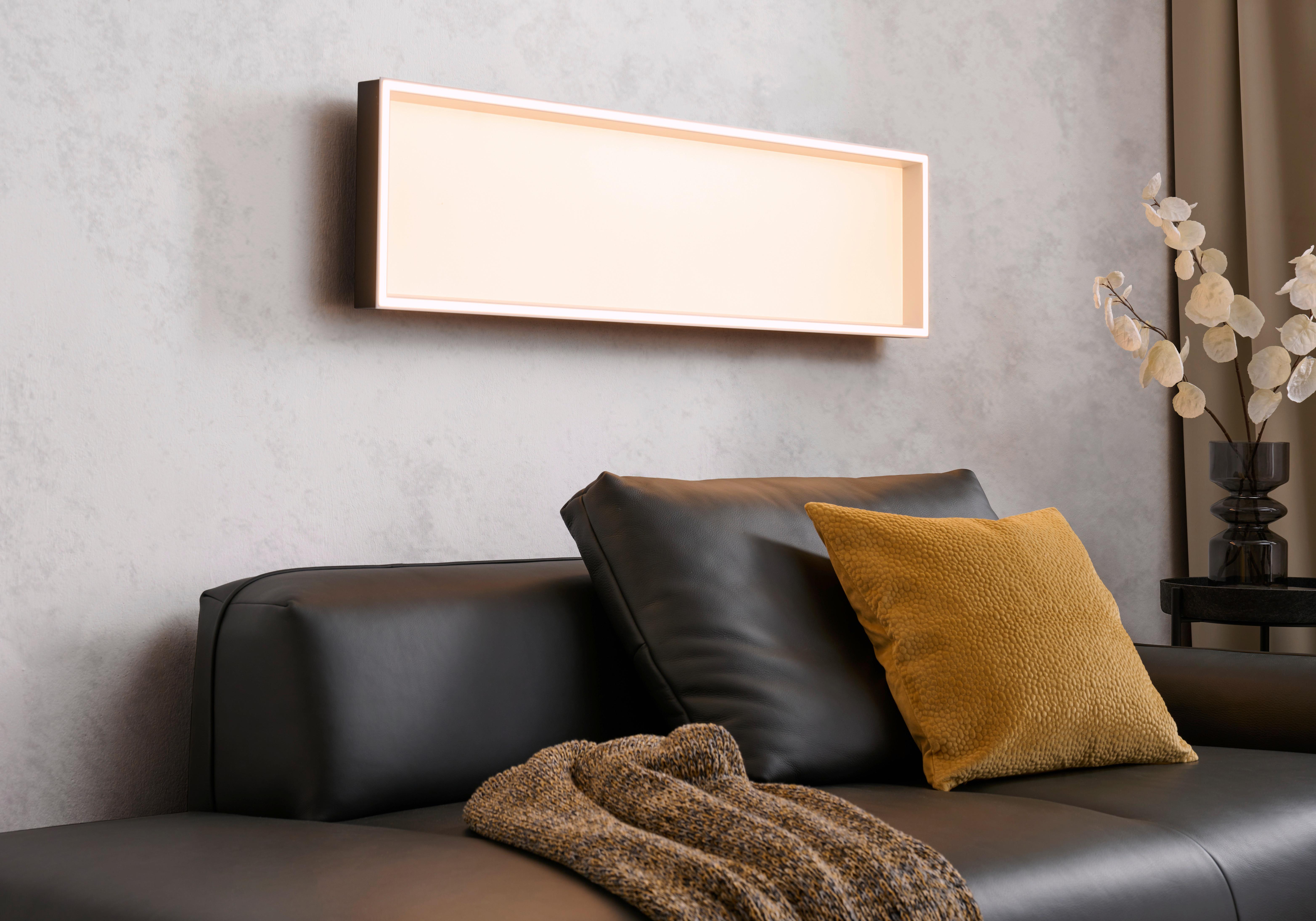 LAMPA SUFITOWA LED 6317-18 Q-MAGONG - czarny, Basics, tworzywo sztuczne/metal (120/30/8.4cm) - Paul Neuhaus