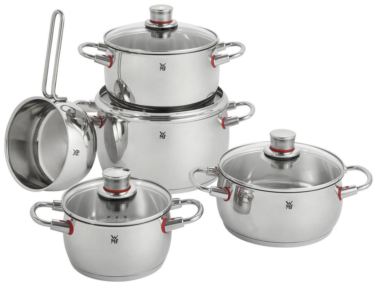 Kochtopfset WMF Quality One Edelstahl, 5-tlg. - Edelstahlfarben, KONVENTIONELL, Metall - WMF