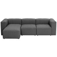 ECKSOFA LENA - Anthrazit, Design, Kunststoff/Textil (160/275cm) - Max Winzer