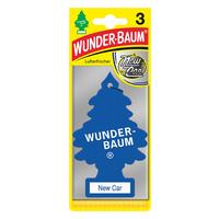 Autóillatosító Wunderbaum New Car 3db - sötétkék, karton (7.5/1/19cm)