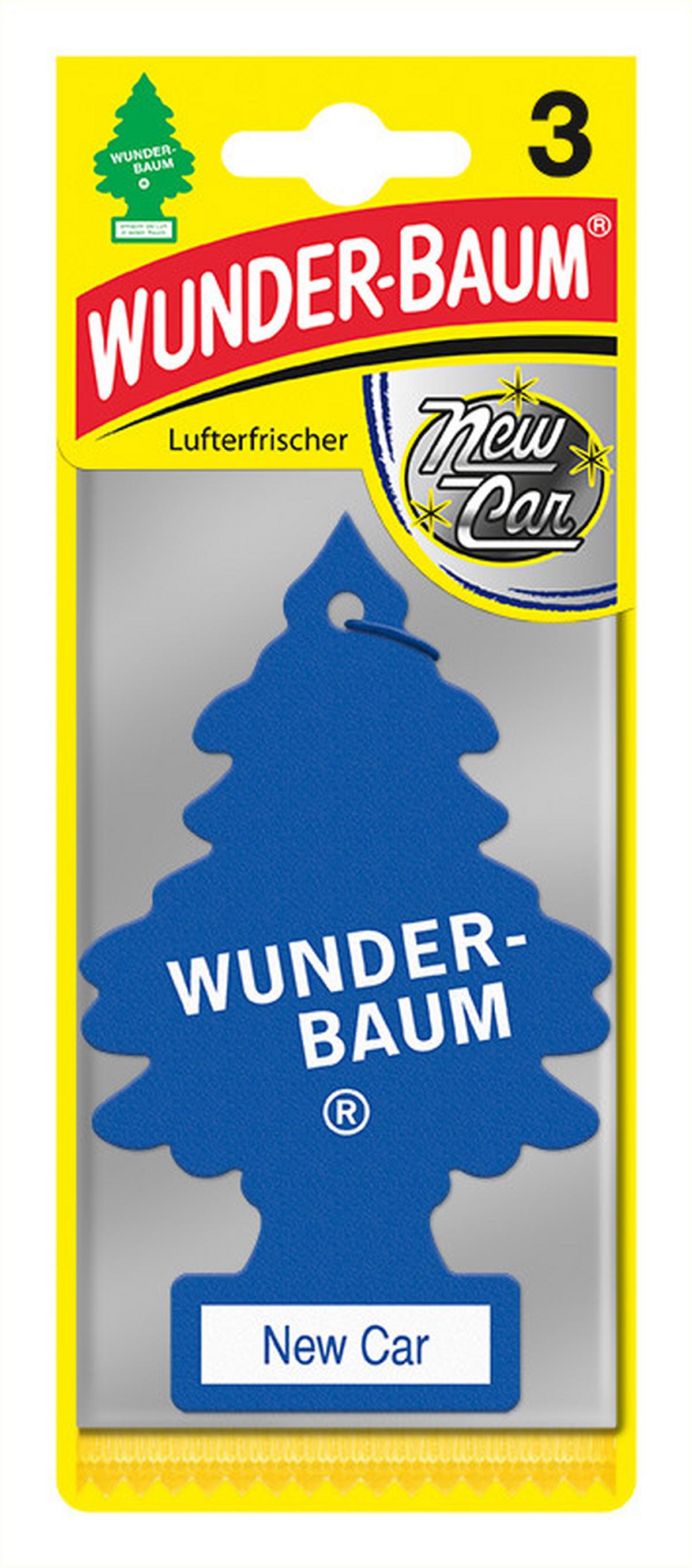 Autóillatosító Wunderbaum New Car 3db - sötétkék, karton (7.5/1/19cm)