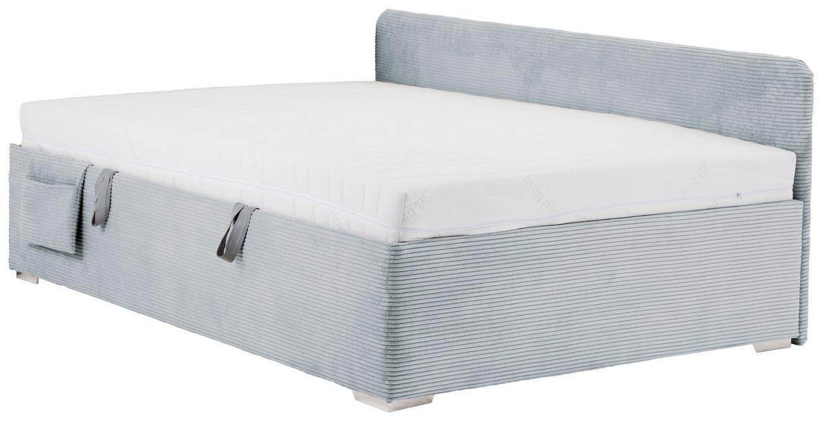 PAT REMI DECOR GRI ALBASTRUI - gri-albăstrui/culoare natur, Konventionell, lemn/textil (120/200cm) - Mömax
