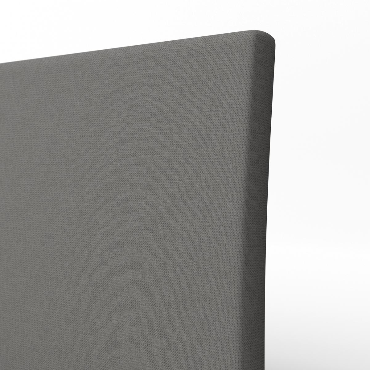 Polsterbett Melisa ca. 180x200 cm Grau - Schwarz/Naturfarben, MODERN, Holz/Textil (180/200cm) - Bessagi Home