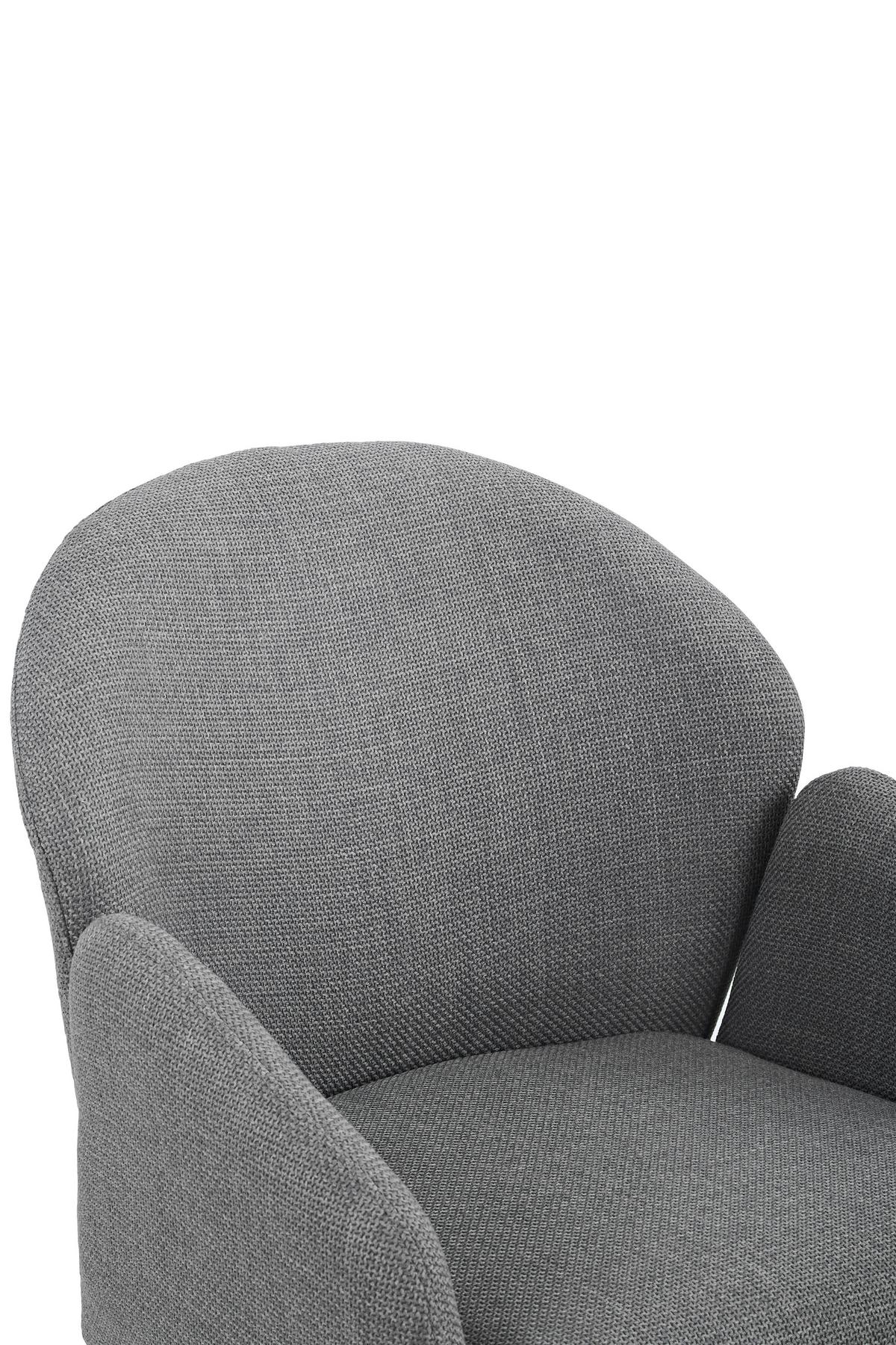 ARMLEHNSTUHL-SET HOLLY S 2ER-SET - Grau, MODERN, Textil/Metall (56,5/84/61cm) - MID.YOU