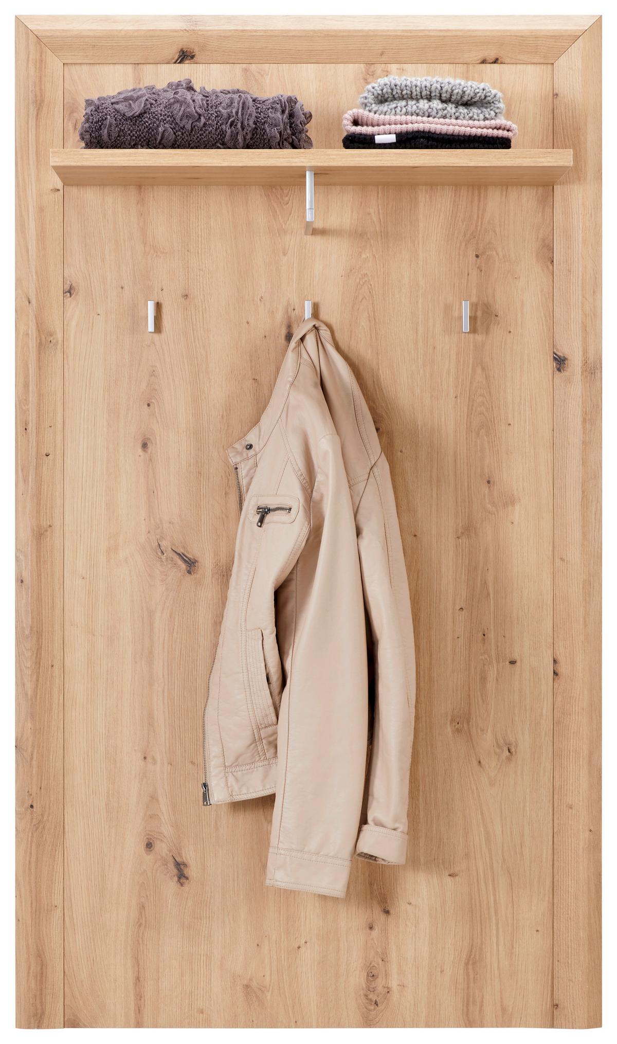 Panou cuier KASHMIR NEW - culoare lemn stejar, Modern, material pe bază de lemn (84/145/32cm) - Modern Living