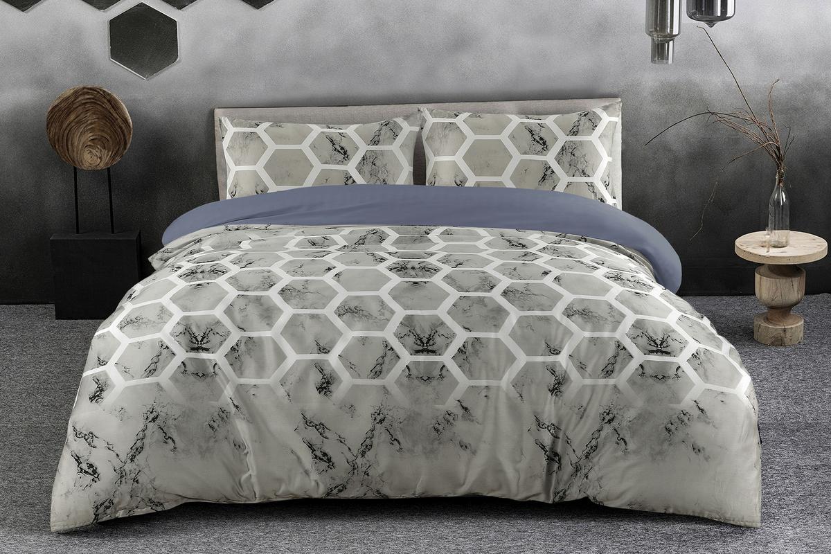 Bettwäscheset Aventura 125-De Grau 135x225 - Grau, Basics, Textil (135/200cm) - Kayoom