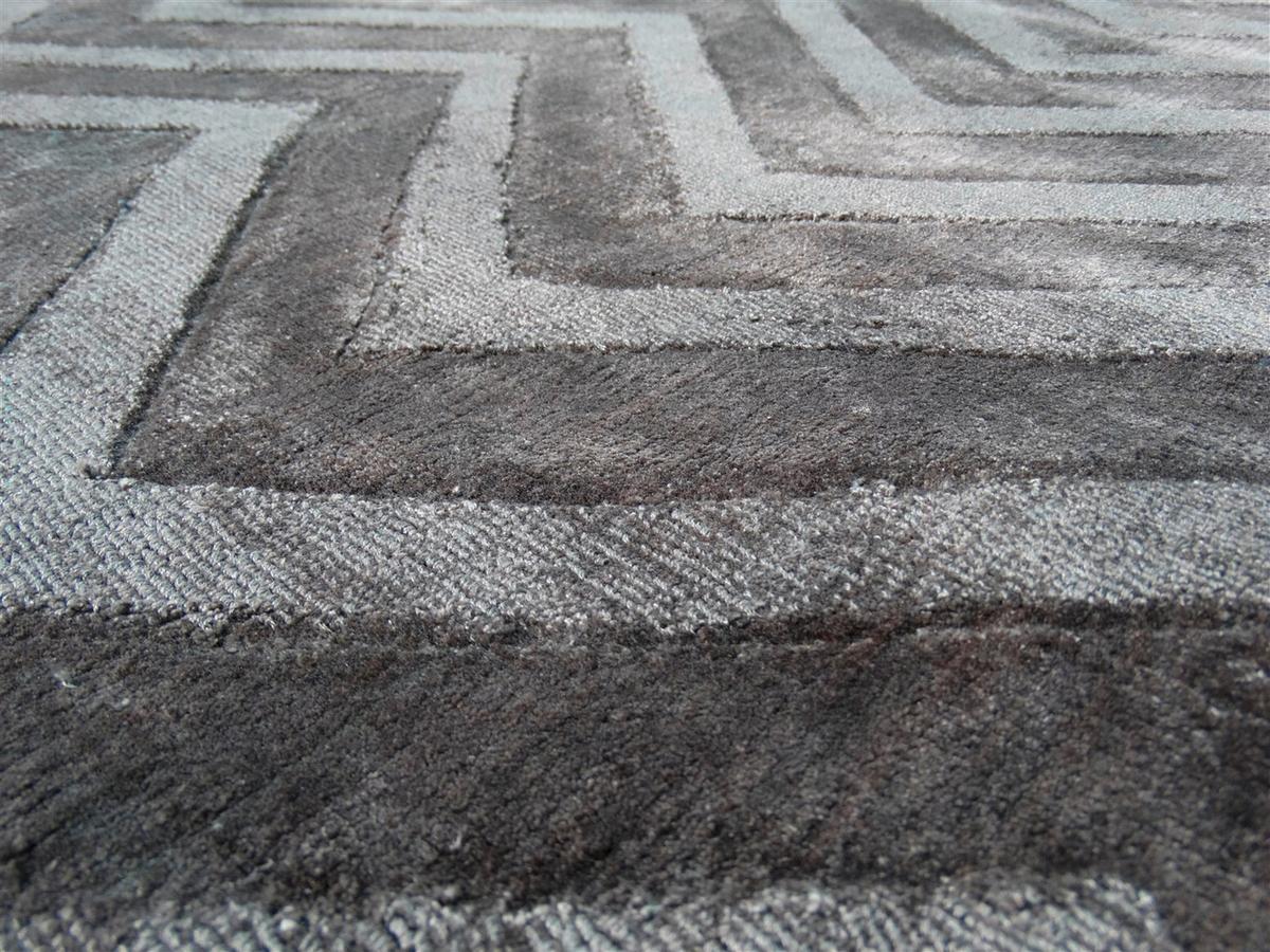 FLACHWEBETEPPICH LUXURY 410 GRAU/ANTHR 160X230 - Anthrazit/Grau, Basics, Textil (160/230cm) - Kayoom