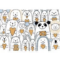 Glückwunschkarte Edelschwarz Multicolor - Basics, Papier (13/9cm)