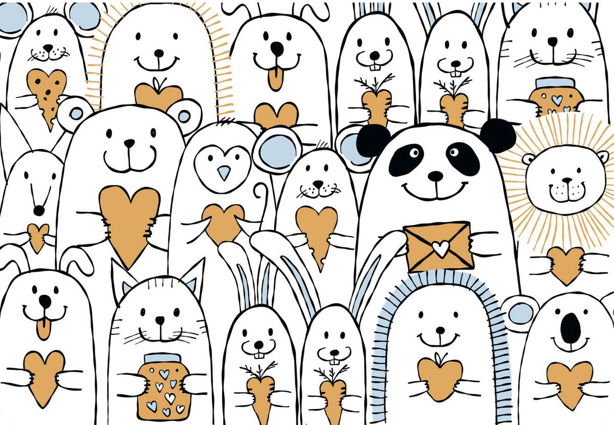 Glückwunschkarte Edelschwarz Multicolor - Basics, Papier (13/9cm)