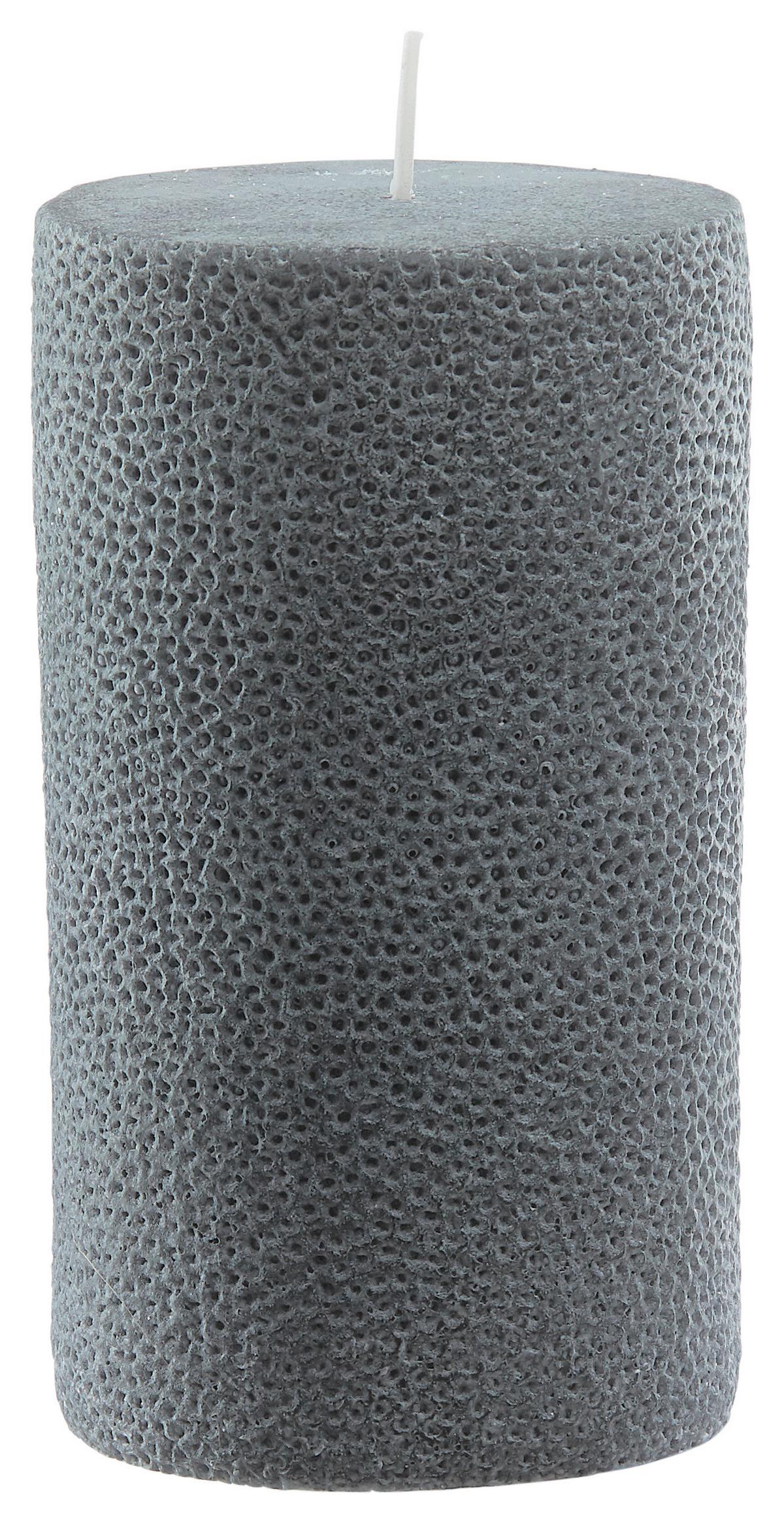 Stumpenkerze Dots diverse Farben - Weiss/Hellrosa (8/14cm) - Premium Living