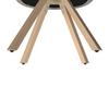 STOEL MET ARMELEUNINGEN NAYA - Beukenhoutkleuren/Bruin, Modern, Hout/Textiel (59,5/74/57,5cm) - Bessagi Home