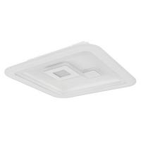 Stropna Led-svetilka Valeria, S Sijalko - bela/opal, Design, kovina/umetna masa (46,6/46,6/7,4cm) - Globo