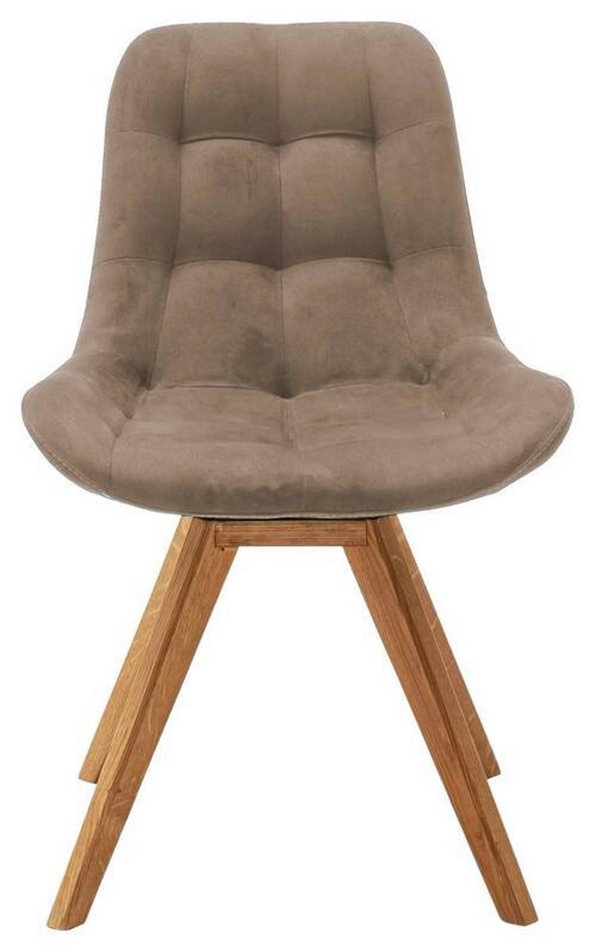 KRZESŁO BELFAST - cappuccino, Konventionell, tkanina/drewno (56/84/63cm) - Carryhome