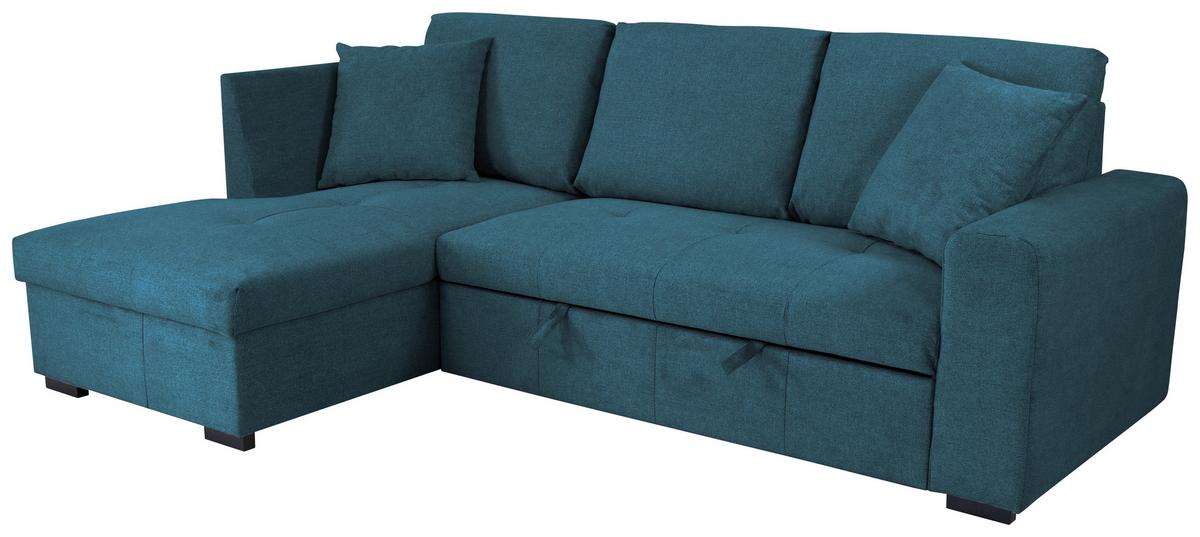 Kutna Garnitura Lukas - plava, Trend, tekstil (158/239cm) - Modern Living